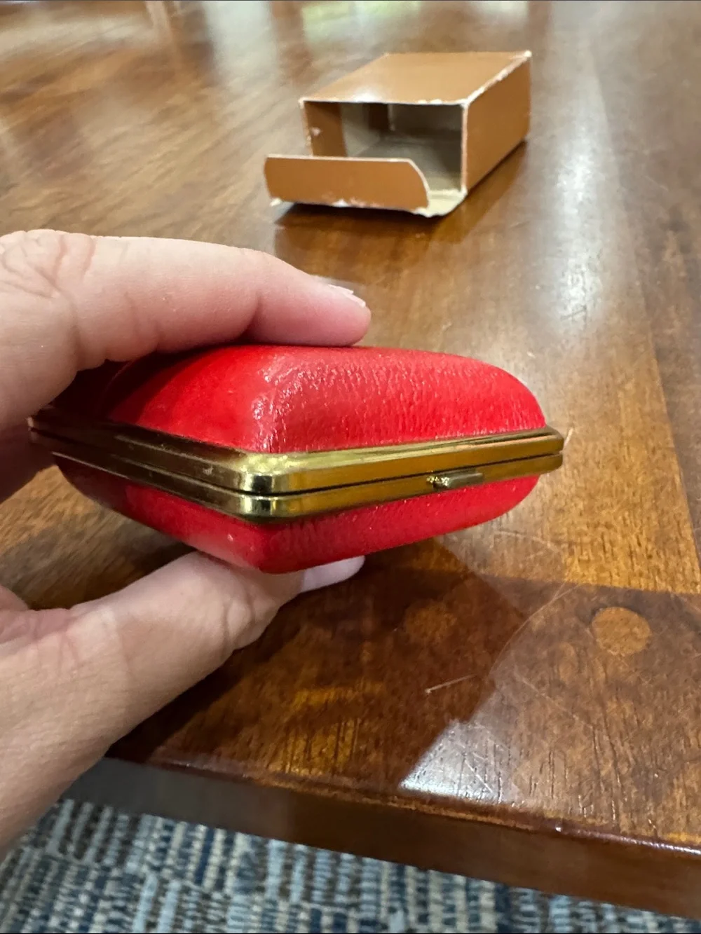 Vintage Linden Travel Alarm Cloth with Genuine Leather Luminous No 502